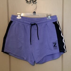 Zumba Fitness Lavender and Black Athletic Shorts
